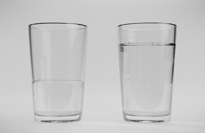 Glasses with water